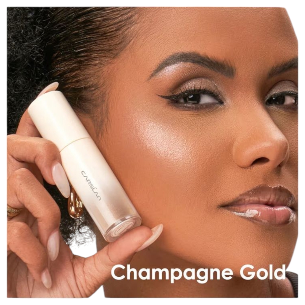 🔥CARLSLAN 3D Liquid Highlighter Makeup Shimmer Glowing Contour Champagne Gold